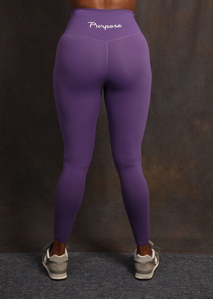 Pretty Purple Full Length Activewear Leggings