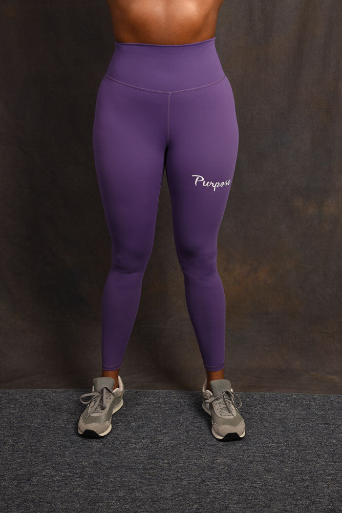 Pretty Purple Full Length Activewear Leggings