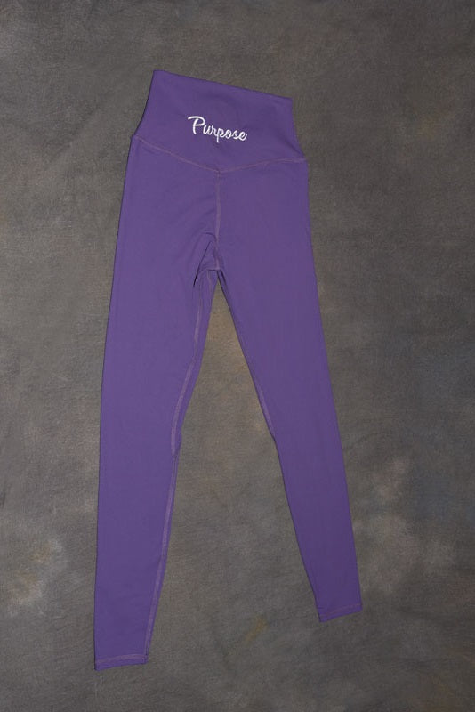 Pretty Purple Full Length Activewear Leggings